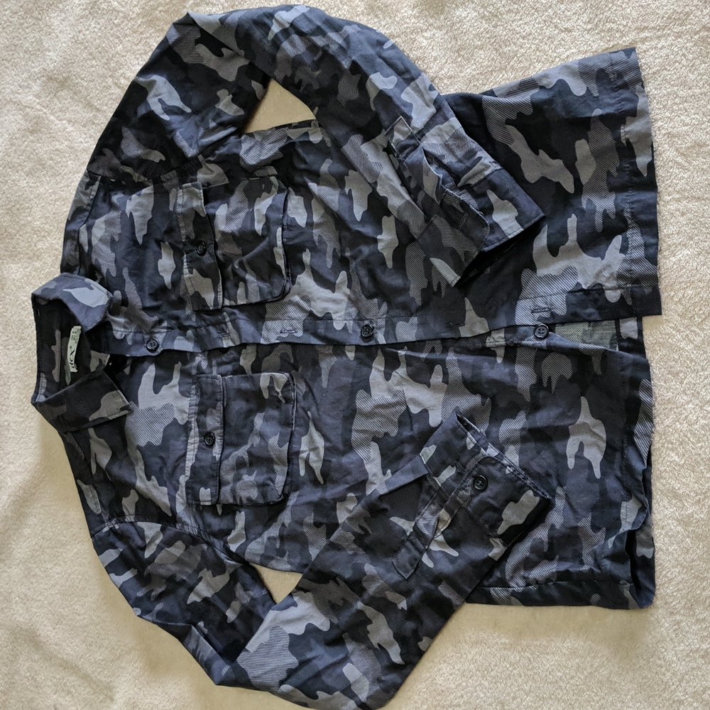 Dex Boys Camo Button Down